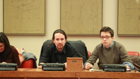 Pablo Iglesias junto a Iñigo Errejón. EP Pablo Iglesias junto a Iñigo Errejón. EP