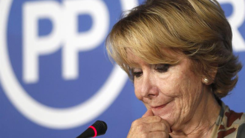 Esperanza Aguirre, en rueda de prensa. EFE/Fernando Alvarado Esperanza Aguirre, en rueda de prensa. EFE/Fernando Alvarado