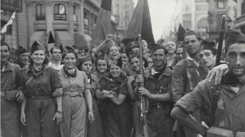 Militantes Anarquistas de la CNT durante la Guerra Civil Militantes Anarquistas de la CNT durante la Guerra Civil