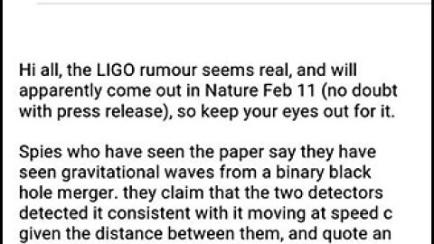Correo de Clifford Burgess. / Sciencemag.org