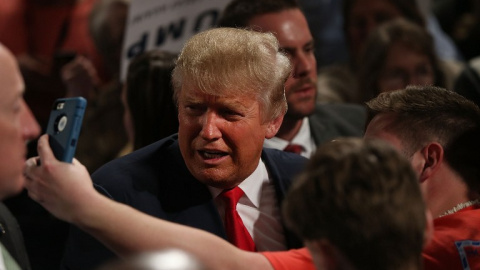 Donald Trump, tras un mitin en Sumter, Carolina del Sur. - AFP