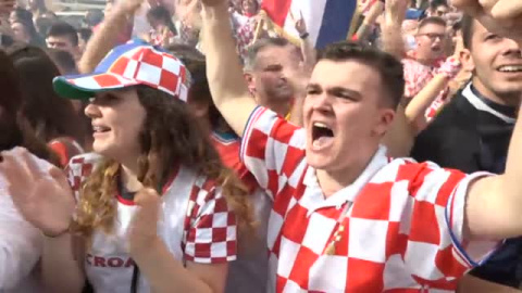 Croacia celebra su segundo puesto en el Mundial Croacia celebra su segundo puesto en el Mundial