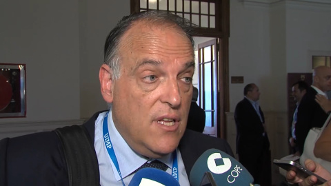 Tebas insiste en que cree que Rubiales "se equivocó" Tebas insiste en que cree que Rubiales "se equivocó"