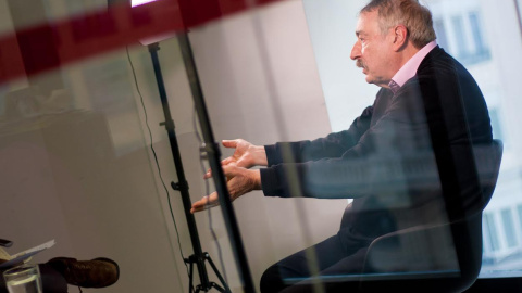 Ramonet, durante un momento de la entrevista. - CHRISTIAN GONZÁLEZ Ramonet, durante un momento de la entrevista. - CHRISTIAN GONZÁLEZ