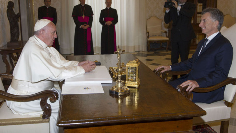 El Papa Francisco y Macri, durante su reunión. REUTERS/Claudio Onorati El Papa Francisco y Macri, durante su reunión. REUTERS/Claudio Onorati