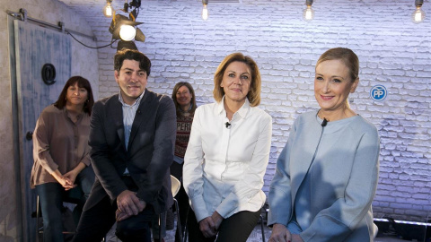 María Dolores de Cospedal y Cristina Cifuentes en un acto del PP en Alcorcón / TAREK/PP María Dolores de Cospedal y Cristina Cifuentes en un acto del PP en Alcorcón / TAREK/PP