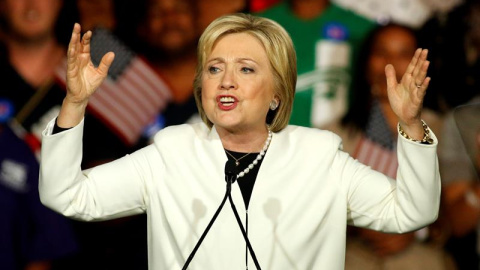 La precandidata demócrata a la Presidencia estadounidense Hillary Clinton, durante el 'supermartes'./ EFE La precandidata demócrata a la Presidencia estadounidense Hillary Clinton, durante el 'supermartes'./ EFE