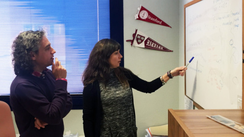 Los investigadores de la Universidad de Jaén Francisco Esteban y Leticia Díaz-Beltrán. / Fundación Descubre Los investigadores de la Universidad de Jaén Francisco Esteban y Leticia Díaz-Beltrán. / Fundación Descubre