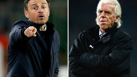 Luis Enrique y Leo Bennhaker. Luis Enrique y Leo Bennhaker.