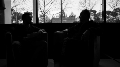 Aíto García Reneses, en un momento de la entrevista. REPORTAJE FOTOGRÁFICO: JAIRO VARGAS