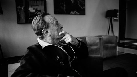 Aíto García Reneses, en un momento de la entrevista. REPORTAJE FOTOGRÁFICO: JAIRO VARGAS