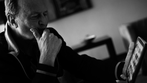 Aíto García Reneses, en un momento de la entrevista. REPORTAJE FOTOGRÁFICO: JAIRO VARGAS