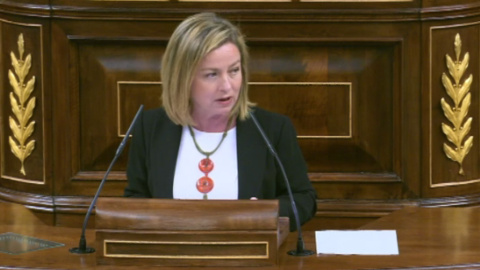 Ana Oramas, de Coalición Canaria, ante el Congreso de los Diputados. Ana Oramas, de Coalición Canaria, ante el Congreso de los Diputados.