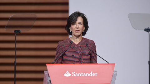 La presidentea del Banco Santander Ana Patricia Botin, durante la junta de accionistas. REUTERS/Vincent West