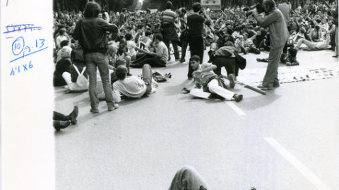 Manifestación contra el ingreso en la OTAN, 1981. EFE