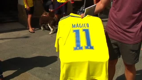 Locura en el regreso de Mágico González a Cádiz Locura en el regreso de Mágico González a Cádiz