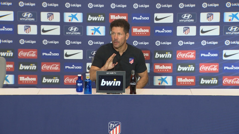 Simeone atiende a los medios antes del partido contra el Celta Simeone atiende a los medios antes del partido contra el Celta