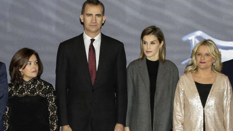 Los reyes Felipe y Letizia, en un acto de víctimas del terrorismo. ÁNGEL PEREZ MECA Los reyes Felipe y Letizia, en un acto de víctimas del terrorismo. ÁNGEL PEREZ MECA