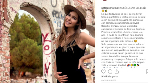 Natalia Sánchez desvela el sexo de su bebé Natalia Sánchez desvela el sexo de su bebé