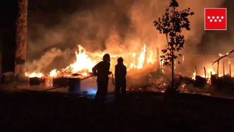 Incendio en un chalé de Valdemorillo Incendio en un chalé de Valdemorillo