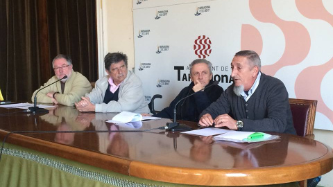 Carlos Slepoy durante la presentación de la moción ayer, jueves, en rueda de prensa.- CUP TARRAGONA Carlos Slepoy durante la presentación de la moción ayer, jueves, en rueda de prensa.- CUP TARRAGONA