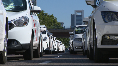 Los taxis de Madrid siguen en huelga Los taxis de Madrid siguen en huelga