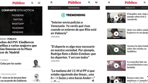 Reduce el peso de la página hasta en un 80% y ofrece al lector el control del tamaño de la letra. /PÚBLICO