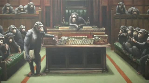 Chimpancés en el parlamento británico Chimpancés en el parlamento británico