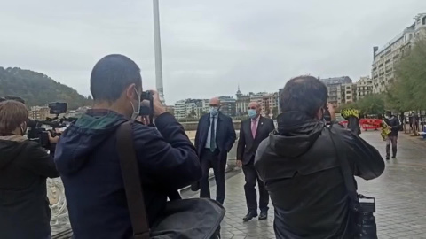 Protestas por la visita de Arriola a las obras del Metro en La Concha Protestas por la visita de Arriola a las obras del Metro en La Concha