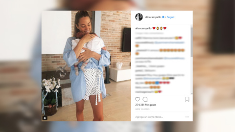 Alice Campello presume de gemelos Alice Campello presume de gemelos