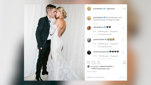 Justin y Hailey Bieber publican las fotografías de su boda Justin y Hailey Bieber publican las fotografías de su boda