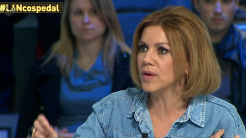 La secretaria general del PP, este sábado en 'La Sexta Noche'. La secretaria general del PP, este sábado en 'La Sexta Noche'.