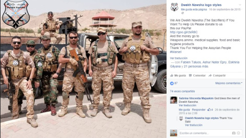 Pie de foto Miembros occidentales de DN en el Kurdistán piden públicamente dinero a través de Pay-Pal para comprar munición. Pie de foto Miembros occidentales de DN en el Kurdistán piden públicamente dinero a través de Pay-Pal para comprar munición.