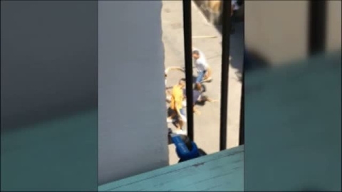 Tremenda paliza en el Raval Tremenda paliza en el Raval