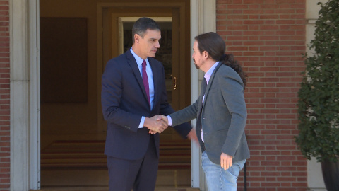 Pablo Iglesias llega al Palacio de la Moncloa Pablo Iglesias llega al Palacio de la Moncloa