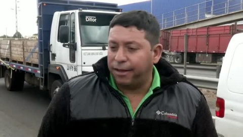 Los camioneros chilenos protestan contra el aumento de la inseguridad Los camioneros chilenos protestan contra el aumento de la inseguridad