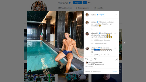 Cristiano, en cuarentena pero sin descuidar su forma física Cristiano, en cuarentena pero sin descuidar su forma física