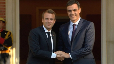 Pedro Sánchez recibe a Emmanuel Macron Pedro Sánchez recibe a Emmanuel Macron