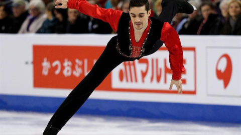 Javier Fernández durante su actuación en el Mundial de Boston. /EFE Javier Fernández durante su actuación en el Mundial de Boston. /EFE