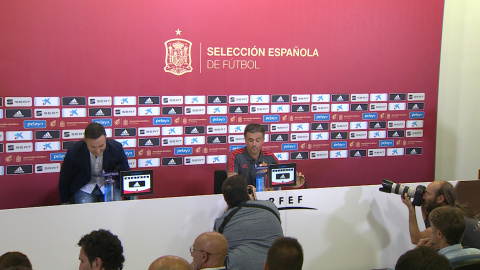Rueda de prensa del seleccionador español Luis Enrique Rueda de prensa del seleccionador español Luis Enrique