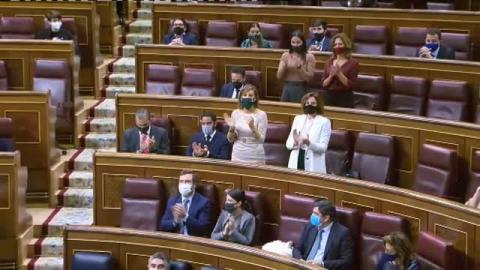 Abascal a las diputadas de Unidas Podemos: "Son mujeres pero no las representan" Abascal a las diputadas de Unidas Podemos: "Son mujeres pero no las representan"