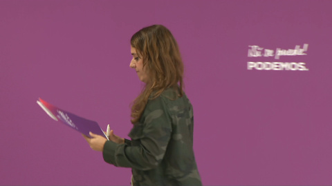 Noelia Vera tras el Consejo de Coordinación de Podemos Noelia Vera tras el Consejo de Coordinación de Podemos