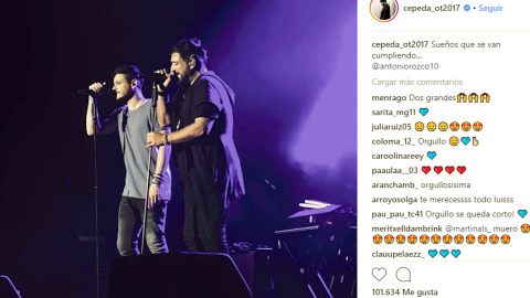 Luis Cepeda canta a dúo con Antonio Orozco Luis Cepeda canta a dúo con Antonio Orozco