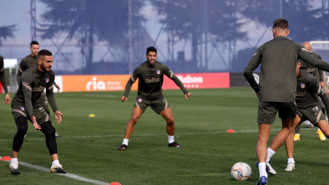 El Atlético se entrena pensado en el Villareal El Atlético se entrena pensado en el Villareal