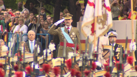 Los Reyes de España acuden al desfile del Día de la Hispanidad Los Reyes de España acuden al desfile del Día de la Hispanidad