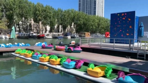 Las "playas" de París, un refugio ante la ola de calor que se viene encima Las "playas" de París, un refugio ante la ola de calor que se viene encima