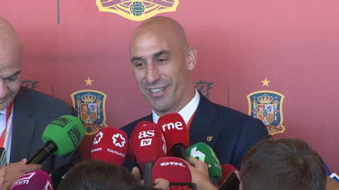 Rubiales califica el encuentro con Ceferin e Infantino de "único" Rubiales califica el encuentro con Ceferin e Infantino de "único"