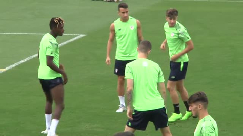 El Athletic de Bilbao prepara el primer derbi vasco de la temporada El Athletic de Bilbao prepara el primer derbi vasco de la temporada