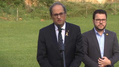 Torra: "No es suficiente con sacar al dictador del Valle" Torra: "No es suficiente con sacar al dictador del Valle"