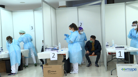 La Comunidad de Madrid comienza a realizar test de antígenos en Fuenlabrada La Comunidad de Madrid comienza a realizar test de antígenos en Fuenlabrada